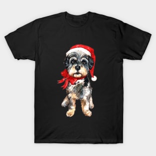 Fluffly Little Christmas Dog T-Shirt